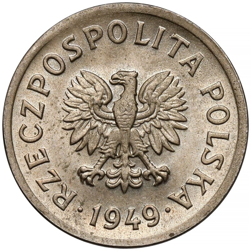 10 groszy 1949 CuNi — oryginał, awers