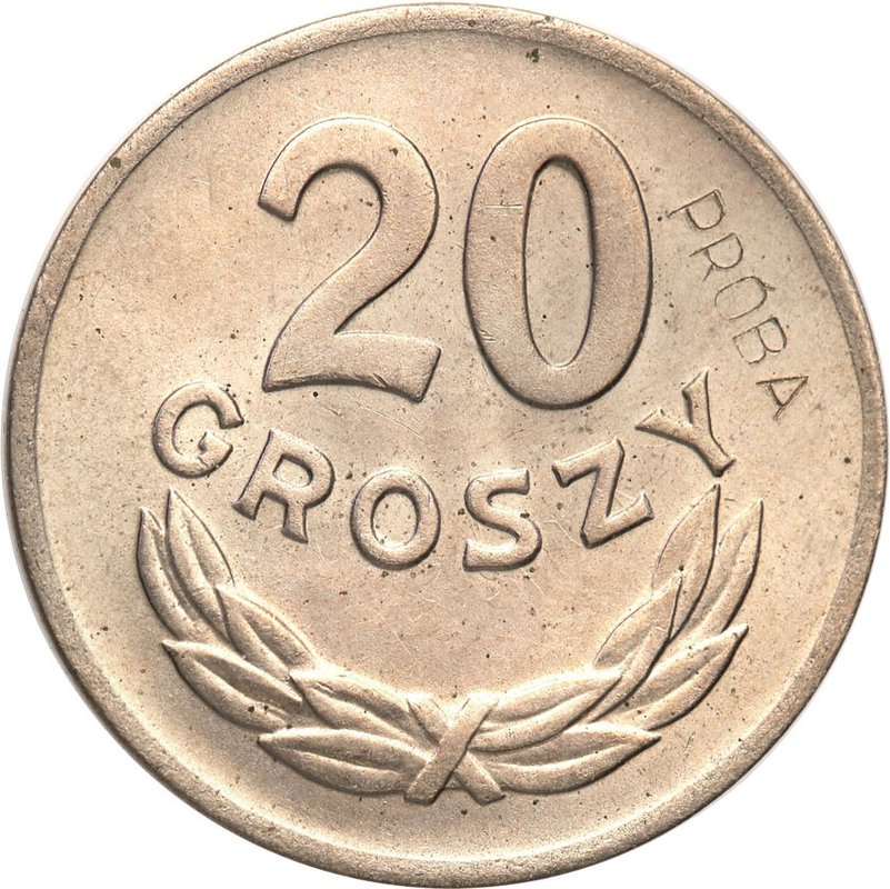 20 groszy 1949 CuNi — oryginał, rewers