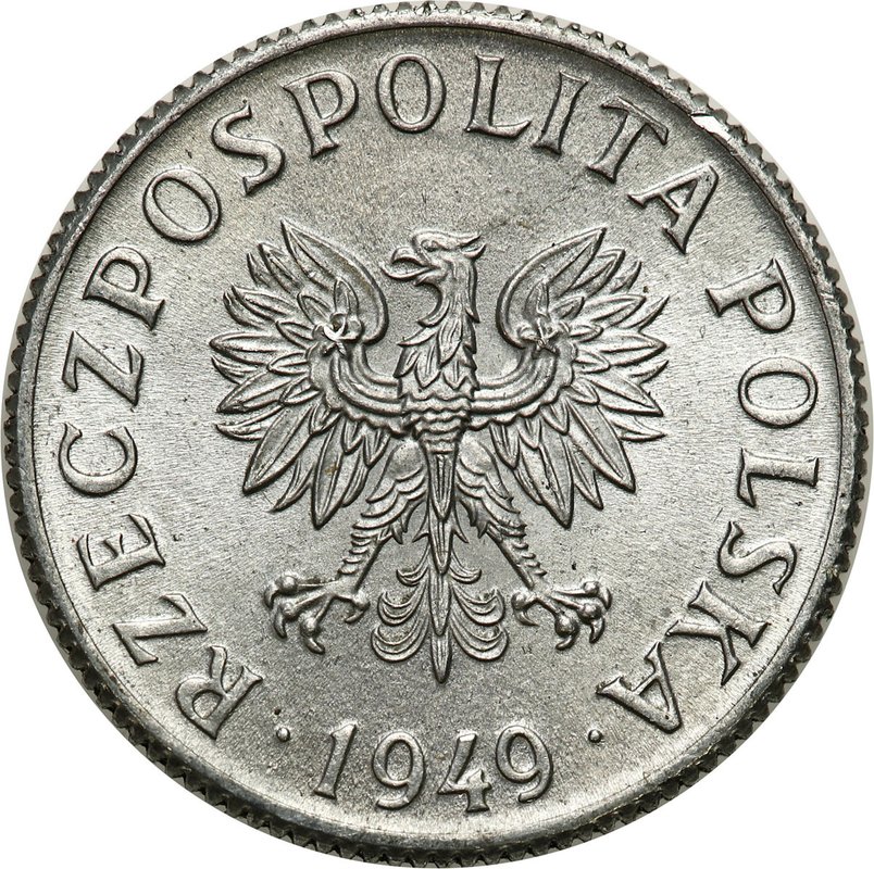 2 grosze 1949 Al — oryginał, awers