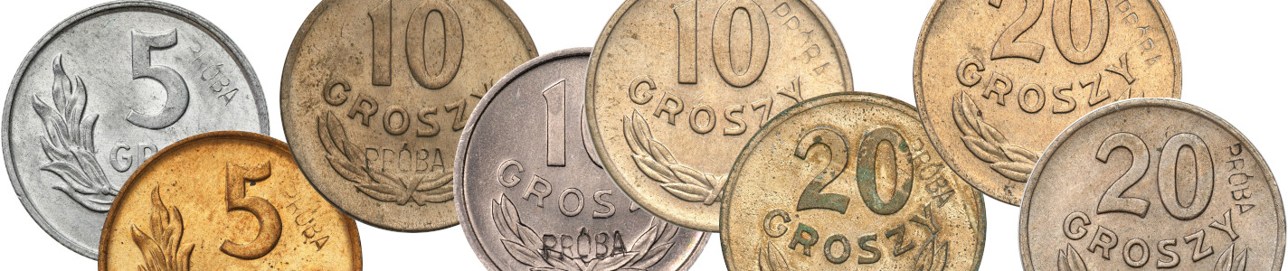 Monety próbne PRL — fałszerstwa z napisem PRÓBA wybitym puncą