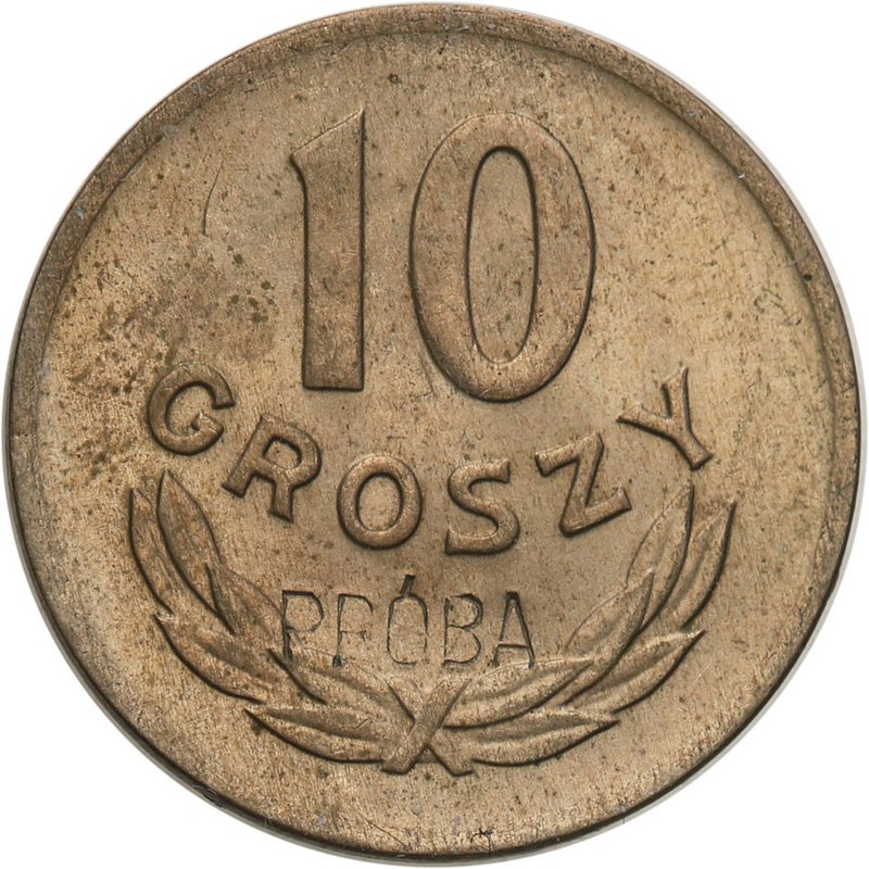 F10G-2 (transakcja A) — 10 groszy 1949 CuNi, rewers