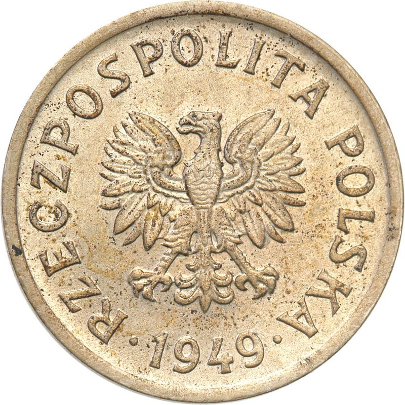 F10G-3 (transakcja A) — 10 groszy 1949 CuNi, awers