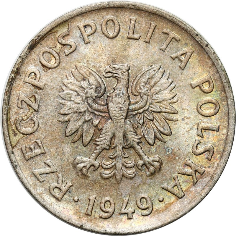 F20G-1 (transakcja C) — 20 groszy 1949 CuNi, awers
