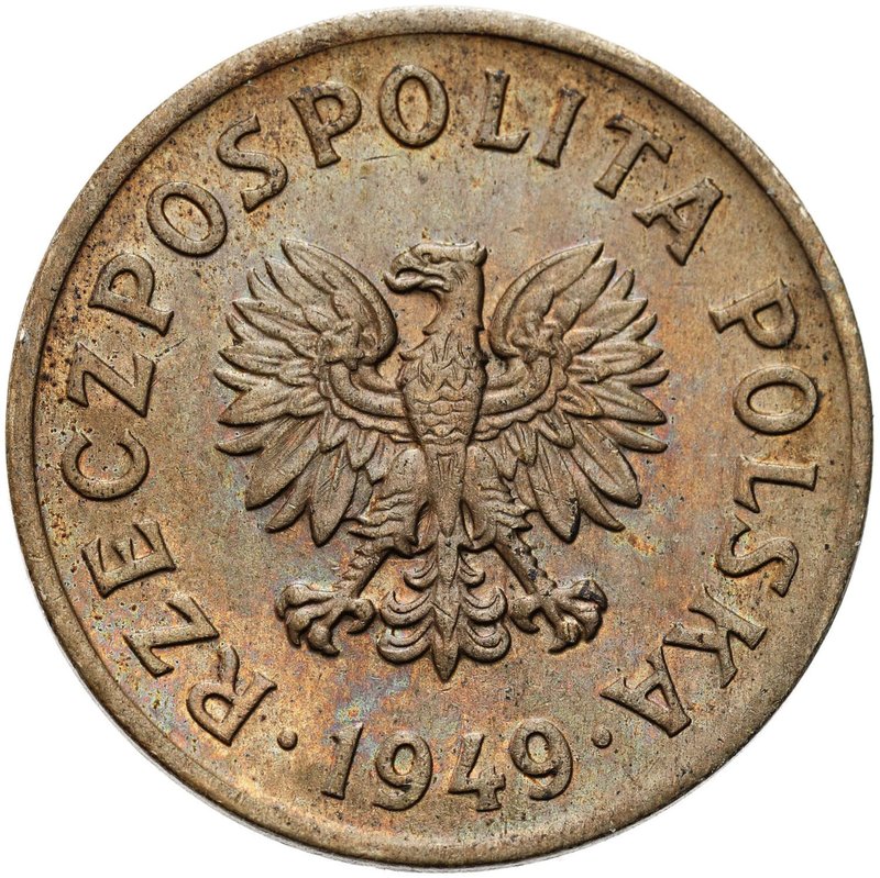 F20G-2 (transakcja D) — 20 groszy 1949 CuNi, awers
