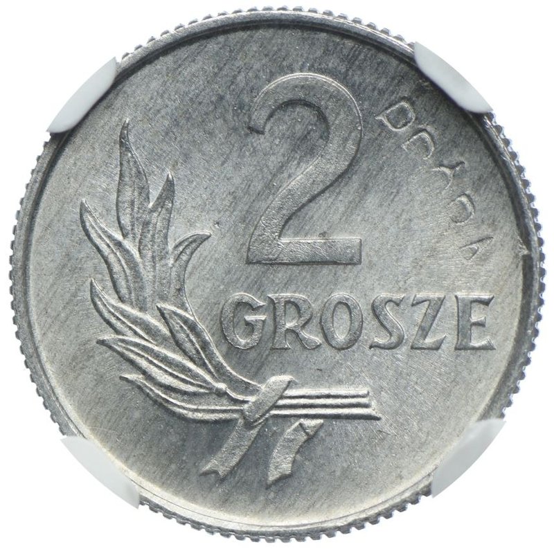 F2G-1 (transakcja B) — 2 grosze 1949 Al, rewers