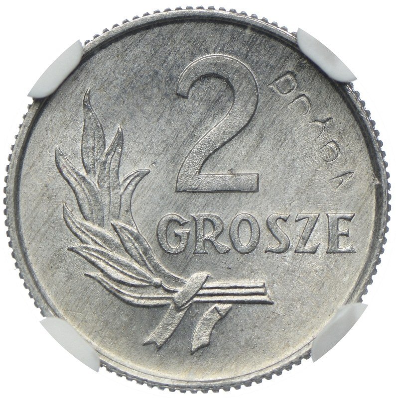 F2G-1 (transakcja C) — 2 grosze 1949 Al, rewers