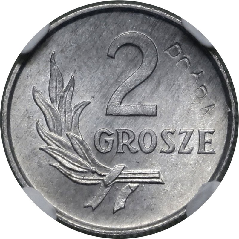 F2G-1 (transakcja D) — 2 grosze 1949 Al, rewers