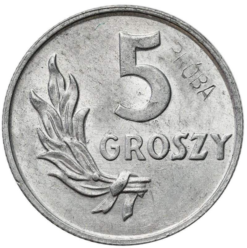 F5G-1 (transakcja A) — 5 groszy 1949 Al, rewers
